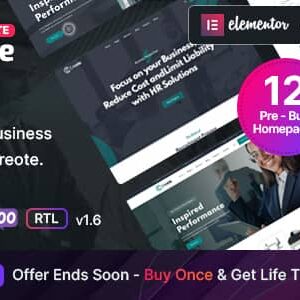 Creote v2.6 Nulled – Consulting Business WordPress Theme