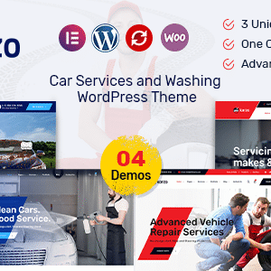 Karzo v1.7 Nulled – Car Service & Washing WordPress Theme