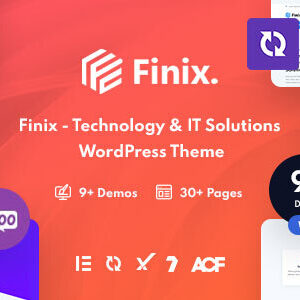 Finix v2.0.0 Nulled – Technology & IT Solutions WordPress Theme