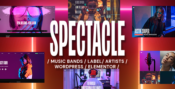 Spectacle v1.4.19 Nulled - Music WordPress Theme