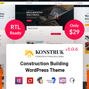 Konstruk v1.1.7 Nulled – Construction WordPress Theme