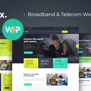 Netmix v1.0.11 Nulled – Broadband & Telecom Internet Provider WordPress Theme