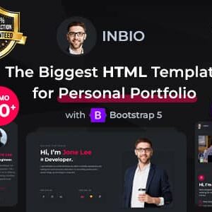 InBio v2.4.0 Nulled – Personal Portfolio/CV WordPress Theme