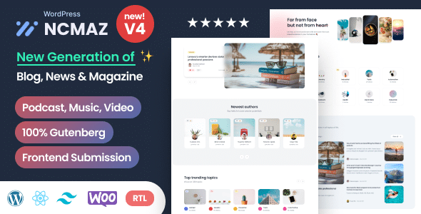 Ncmaz v4.3.4 Nulled - Blog Magazine WordPress Theme