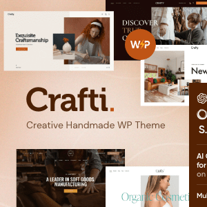 Crafti v1.8 Nulled – Creative Handmade WordPress Theme