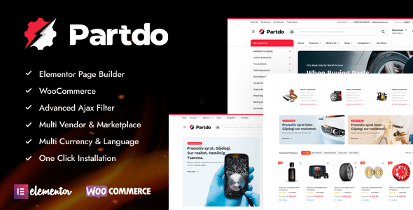 Partdo v1.2.2 Nulled - Auto Parts and Tools Shop WooCommerce Theme
