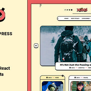 Xoxo v1.1.3 Nulled – Blog & Magazine WordPress Theme