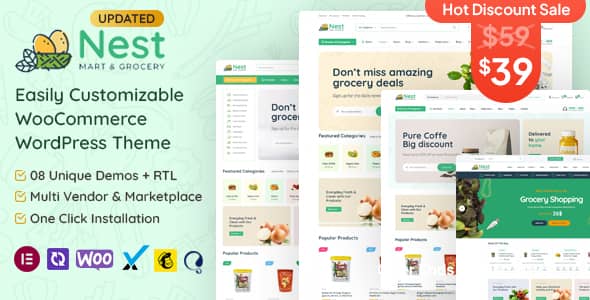 Nest v1.7.8 Nulled - Grocery Store WooCommerce WordPress Theme