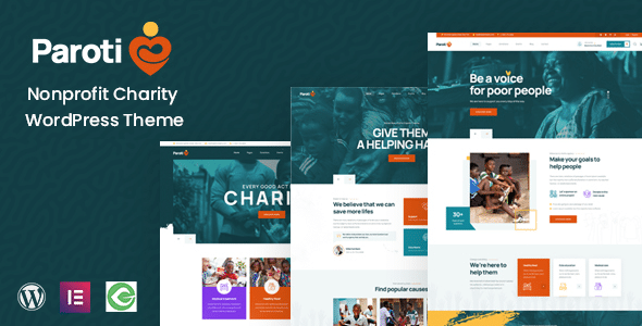 Paroti v1.1.1 Nulled - Nonprofit Charity WordPress Theme