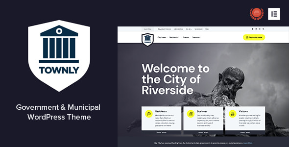 Townly v1.2 Nulled - Government & Municipal WordPress Theme