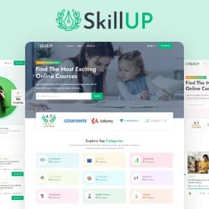 SkillUp v1.0.18 Nulled – Online Education WordPress Theme