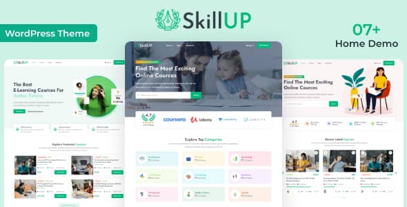 SkillUp v1.0.22 Nulled - Online Education WordPress Theme