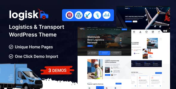 Logisk v1.0.1 Nulled - Transport & Logistics Service WordPress Theme