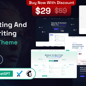 Openup v1.0.3 Nulled – AI Content Writer & AI Application WordPress Theme