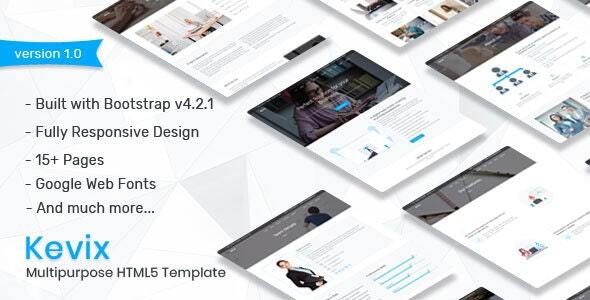Kevix Nulled - Responsive Multipurpose Template