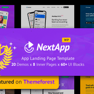 Nextapp v1.4.3.1 Nulled – App Landing Page WordPress Theme