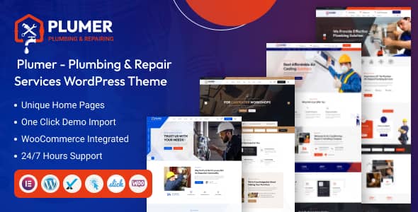 Plumer v1.0.0 Nulled - Plumbing & Repair Services WordPress Theme