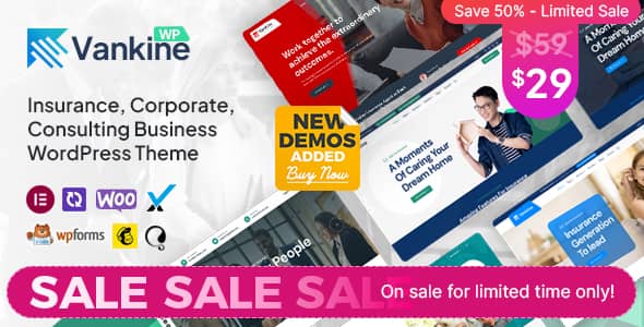 Vankine v1.2.2 Nulled - Insurance & Consulting Business WordPress Theme