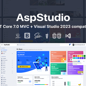 AspStudio v4.1 Nulled – ASP.NET Core 7.0 MVC Bootstrap 5 Admin Template