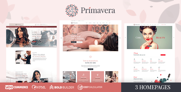 Primavera 1.3.0 Nulled - Nail & Beauty Salon, Hairdresser