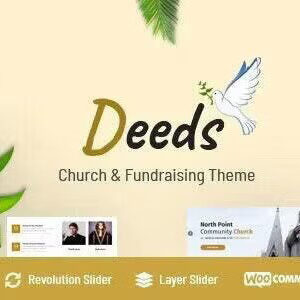 Deeds v9.3 Nulled – Best Responsive Nonprofit Church WordPress Theme