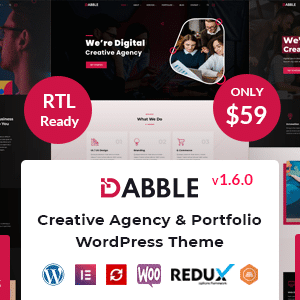 Dabble v1.6 Nulled – Creative Agency & Portfolio WordPress Theme