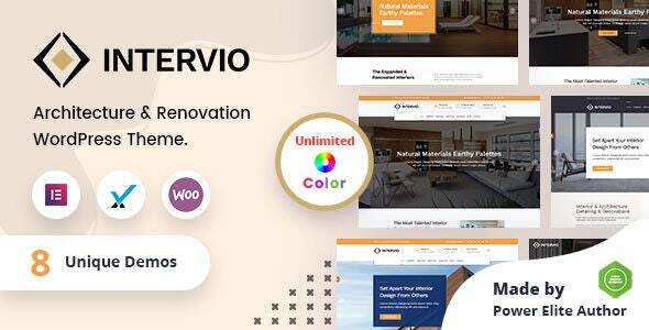 Intervio v2.3 Nulled - Interior and Architecture WordPress Theme + RTL