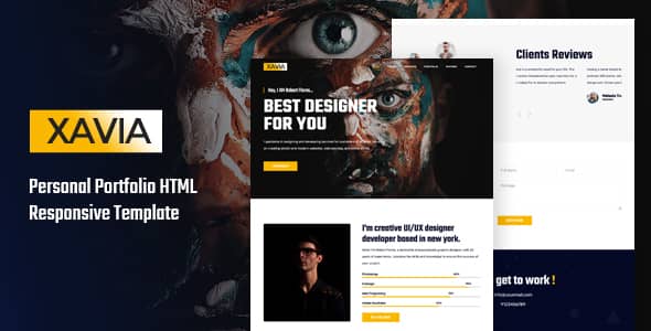 Xavia Nulled - Portfolio HTML Template