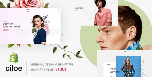 Ciloe v1.0.3 Nulled - Minimal, Clean & Beautiful Shopify Theme