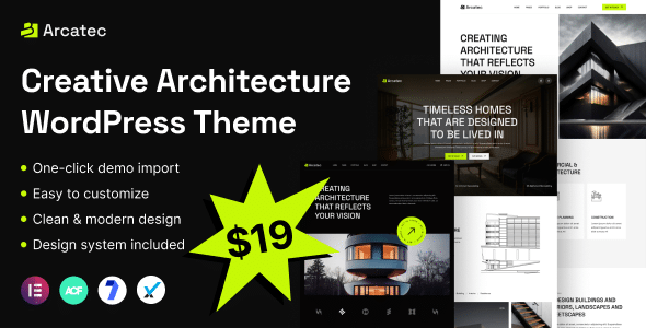 Arcatec v1.0.1- Architecture and Interior WordPress Theme