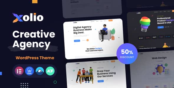 Xolio v1.0 Nulled - Creative Agency & Portfolio WordPress Theme