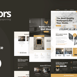 Wazors Nulled – Painting & Wallpapering HTML Template