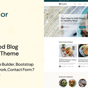Foodior Nulled – Personal Food Blog WordPress Theme – 3 August 2023
