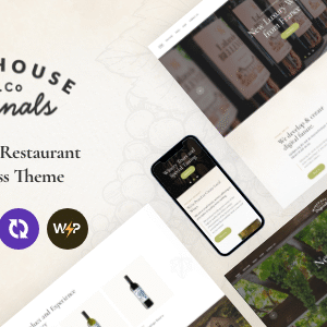 Wine House v3.12 Nulled – Vineyard & Restaurant Liquor Store WordPress Theme