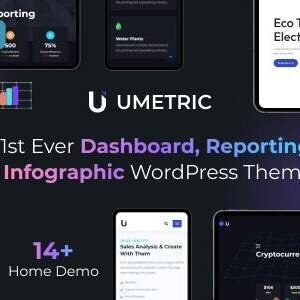 Umetric v2.0.1 Nulled – WordPress Dashboard, Reporting and Infographic Theme