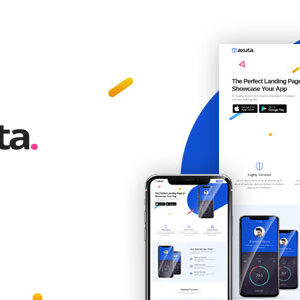 Axuta Nulled – App Landing Page Template