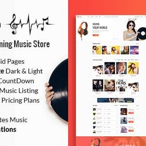 Tunein Nulled – Online Music Store and Radio Station HTML Template