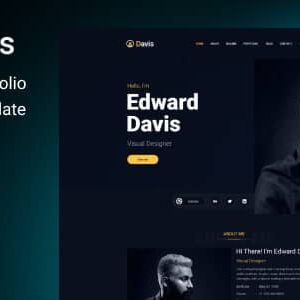 Davis Nulled – Personal Portfolio ReactJs Template