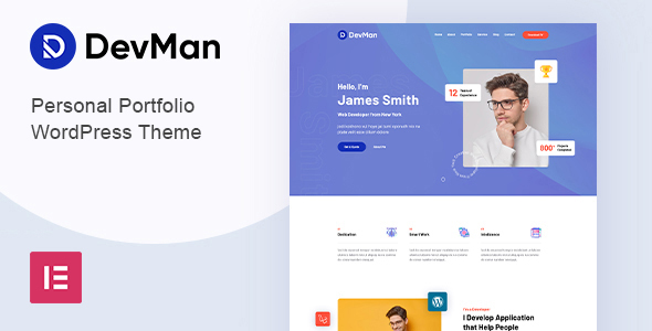 Devman v1.0 Nulled - Personal Portfolio WordPress Theme