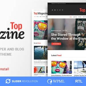 Top Magazine v1.2.2 Nulled – Blog and News WordPress Theme