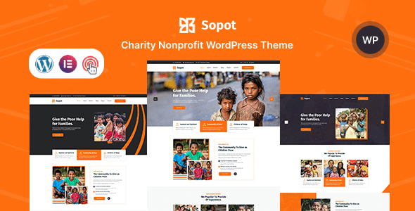 Sopot v1.0 Nulled - Charity NonProfit Fundraising WordPress Theme