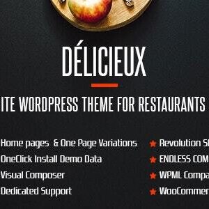 Delicieux v1.0 Nulled – Creative Restaurant WordPress Theme