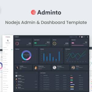 Adminto Nulled – NodeJS Admin & Dashboard Template