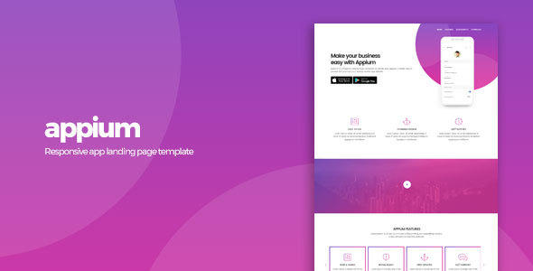 Appium Nulled - App Landing Page Template