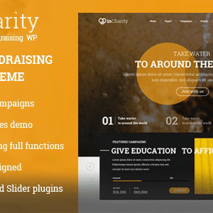 InCharity v2.2.3 Nulled – Fundraising, Non-profit organization WordPress Theme