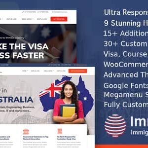 ImmiEx v1.5.8 Nulled – Immigration law, Visa services support, Migration Agent Consulting WordPress Business Theme