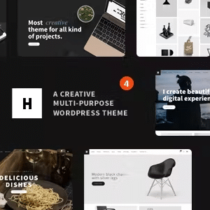 Heli v6.1.7- Minimal Creative Black and White WordPress Theme