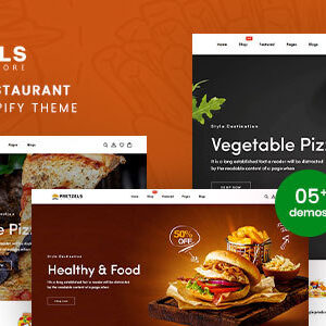 Pretzels Nulled – Fast Food & Restaurant Responsive Shopify Theme