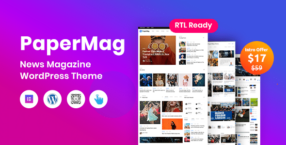 PaperMag v1.0.0 Nulled - News Magazine WordPress Theme