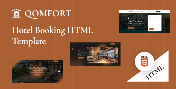 Qomfort Nulled - Hotel Booking HTML Template
